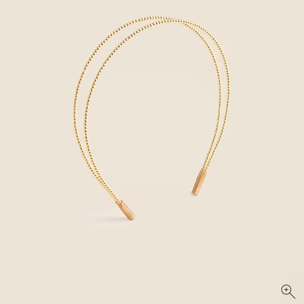 J Crew Elegant Gold-Tone Headband